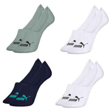 Kit 4 Pares de Meias Puma Invisível Masculino