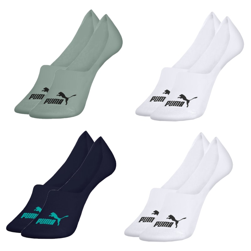 Kit 4 Pares de Meias Puma Invisível Masculino