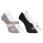 Kit 4 Pares de Meias Puma Sapatilha Invisível Feminina