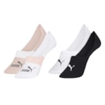 Kit 4 Pares de Meias Puma Sapatilha Invisível Feminina