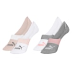 Kit 4 Pares de Meias Puma Sapatilha Invisível Feminina