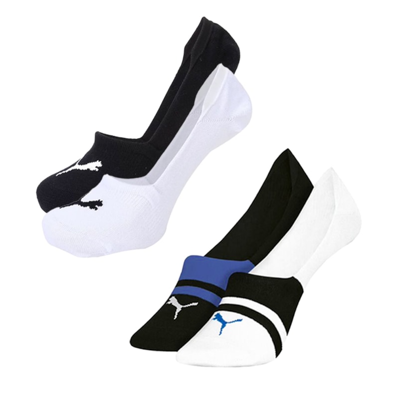 Kit 4 Pares de Meias Puma Sapatilha Invisível Masculina