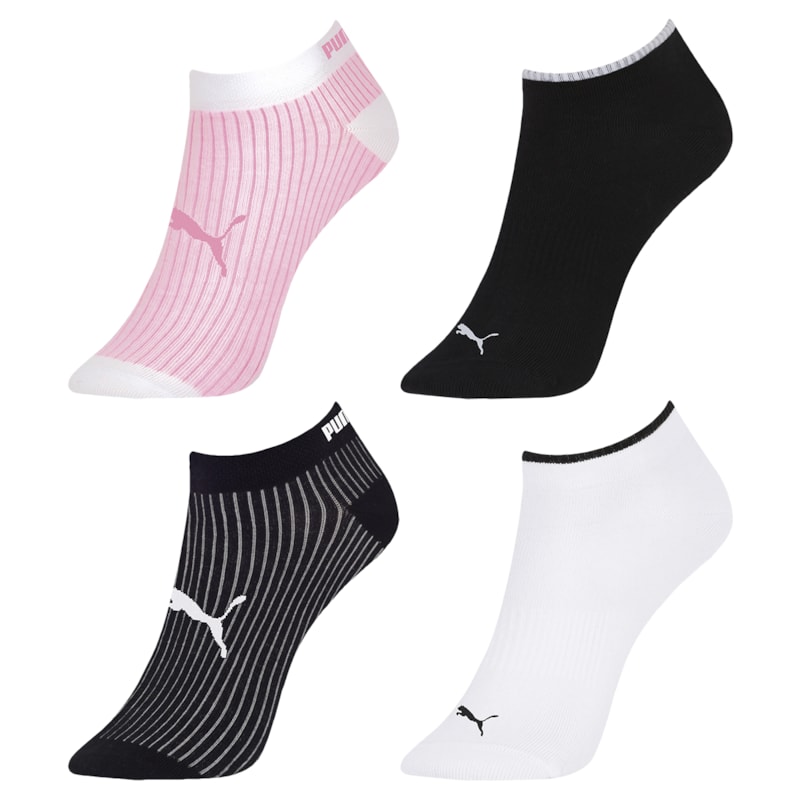 Kit 4 Pares de Meias Puma Sapatilha Logo Feminina