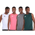 Kit 4 Regatas Kappa Sport Masculina