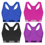 Kit 4 Tops Puma Nadador Sem Costura Feminino