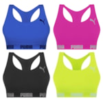 Kit 4 Tops Puma Nadador Sem Costura Feminino