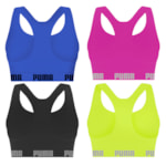 Kit 4 Tops Puma Nadador Sem Costura Feminino