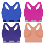 Kit 4 Tops Puma Nadador Sem Costura Feminino