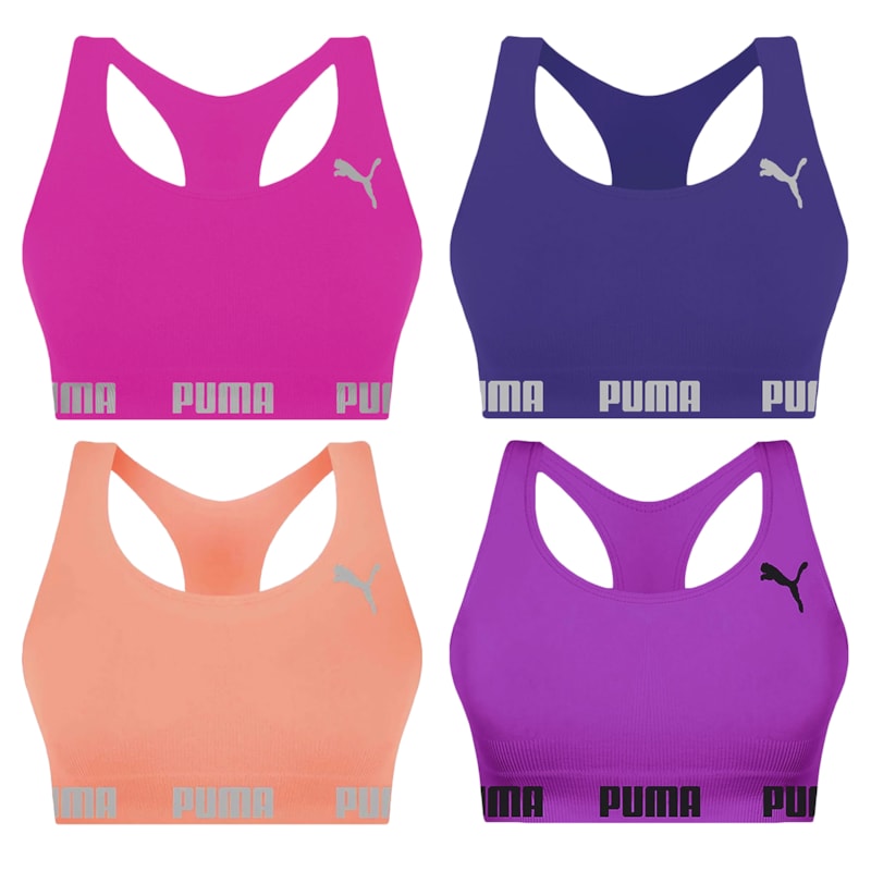 Kit 4 Tops Puma Nadador Sem Costura Feminino