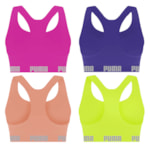 Kit 4 Tops Puma Nadador Sem Costura Feminino