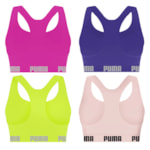 Kit 4 Tops Puma Nadador Sem Costura Feminino