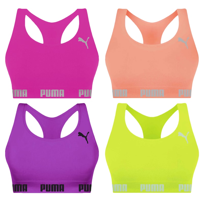 Kit 4 Tops Puma Nadador Sem Costura Feminino