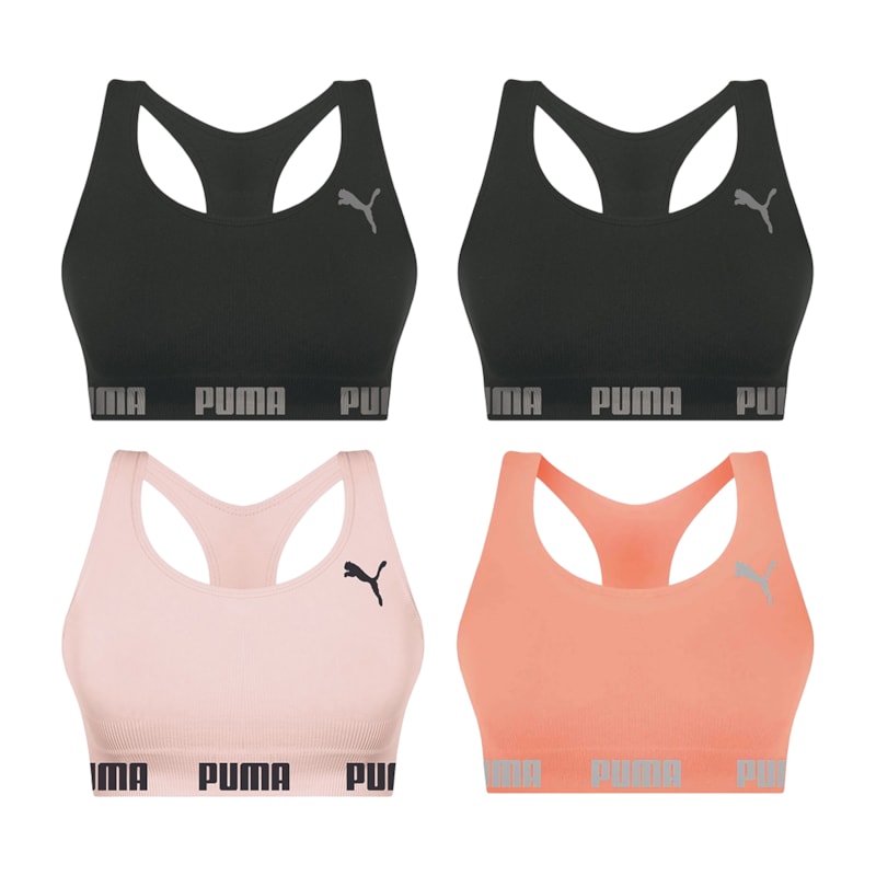 Kit 4 Tops Puma Nadador Sem Costura Feminino Kit 4 Tops Puma Nadador Sem Costura Feminino