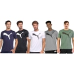 Kit 5 Camisetas Puma Active Big Logo Masculina