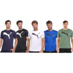 Kit 5 Camisetas Puma Active Big Logo Masculina