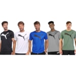 Kit 5 Camisetas Puma Active Big Logo Masculina