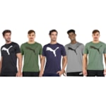 Kit 5 Camisetas Puma Active Big Logo Masculina