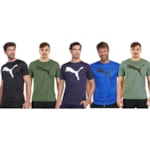 Kit 5 Camisetas Puma Active Big Logo Masculina