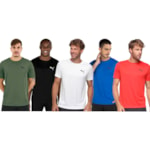 Kit 5 Camisetas Puma Active Small Logo Masculina