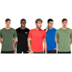 Kit 5 Camisetas Puma Active Small Logo Masculina