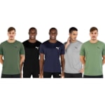 Kit 5 Camisetas Puma Active Small Logo Masculina