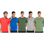 Kit 5 Camisetas Puma Active Small Logo Masculina