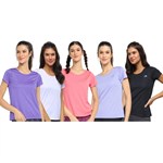 Kit 5 Camisetas Rainha Básica Classic Feminina