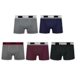 Kit 5 Cuecas Boxer Puma Cotton Masculina