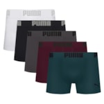 Kit 5 Cuecas Boxer Puma Sem Costura Masculina