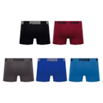 Kit 5 Cuecas Boxer Puma Sem Costura Masculina