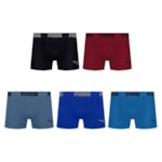 Kit 5 Cuecas Boxer Puma Sem Costura Masculina