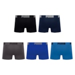 Kit 5 Cuecas Boxer Puma Sem Costura Masculina