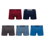 Kit 5 Cuecas Boxer Puma Sem Costura Masculina