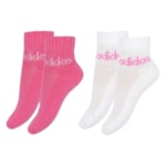 Kit 5 Pares De Meias Adidas Linear Infantil