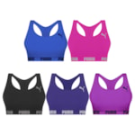 Kit 5 Tops Puma Nadador Sem Costura Feminino