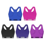 Kit 5 Tops Puma Nadador Sem Costura Feminino