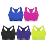 Kit 5 Tops Puma Nadador Sem Costura Feminino