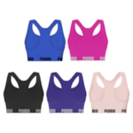 Kit 5 Tops Puma Nadador Sem Costura Feminino