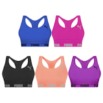 Kit 5 Tops Puma Nadador Sem Costura Feminino