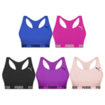 Kit 5 Tops Puma Nadador Sem Costura Feminino