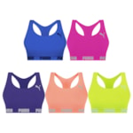 Kit 5 Tops Puma Nadador Sem Costura Feminino