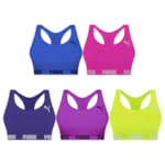 Kit 5 Tops Puma Nadador Sem Costura Feminino