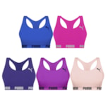 Kit 5 Tops Puma Nadador Sem Costura Feminino