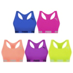 Kit 5 Tops Puma Nadador Sem Costura Feminino