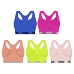 Kit 5 Tops Puma Nadador Sem Costura Feminino