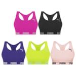 Kit 5 Tops Puma Nadador Sem Costura Feminino