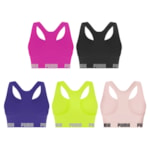 Kit 5 Tops Puma Nadador Sem Costura Feminino