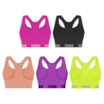 Kit 5 Tops Puma Nadador Sem Costura Feminino