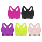 Kit 5 Tops Puma Nadador Sem Costura Feminino