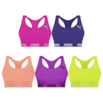 Kit 5 Tops Puma Nadador Sem Costura Feminino